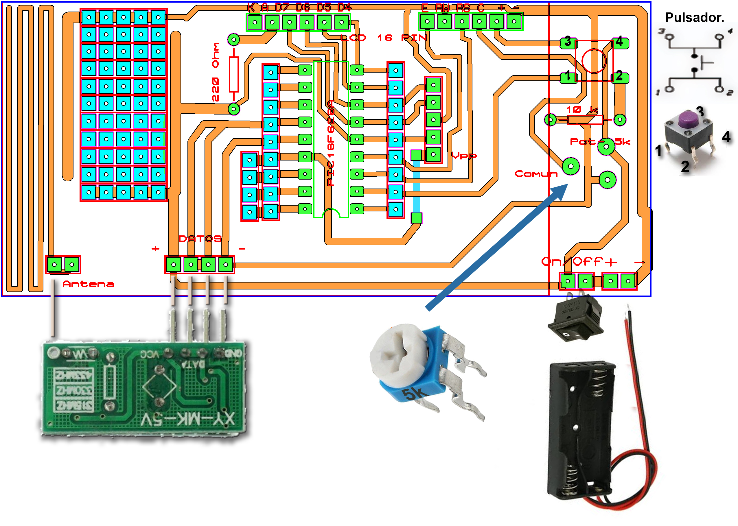 Capturador de mandos PT2262